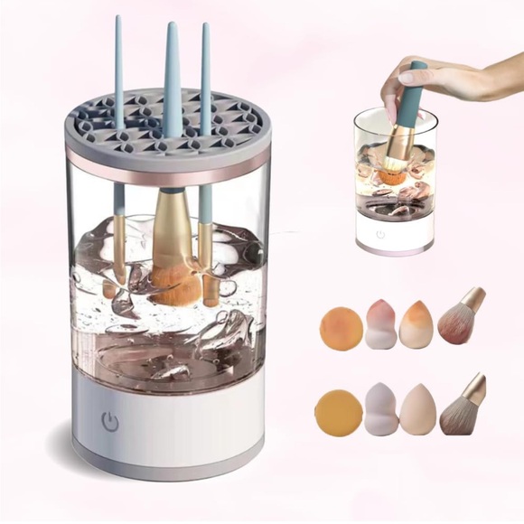 Eleganiiii Brush Cleaner Machine-Electric White Transparent NWT - Picture 2 of 10